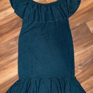 Lularoe Cici dress size 2XL deep turquoise